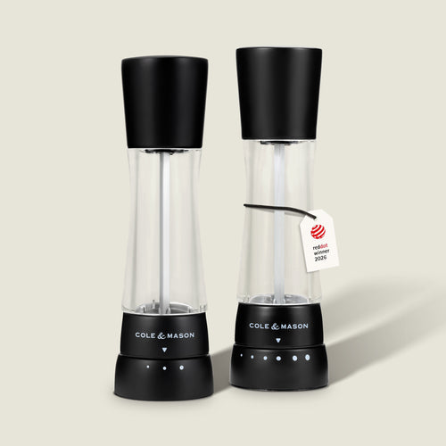 Derwent Matt Black Salt & Pepper Mills
